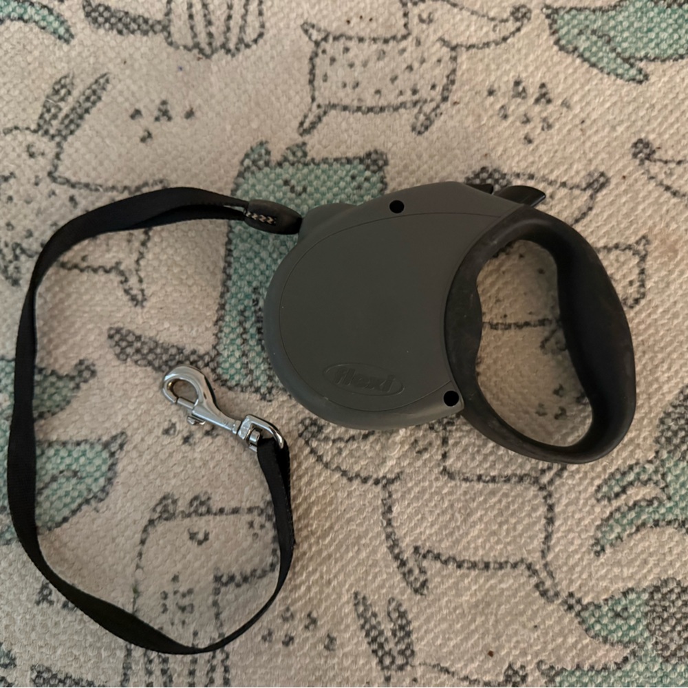 Flexi Gray Retractable Dog Leash for dogs up to 44 pounds